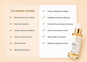 Sérum de croissance pour cheveux
